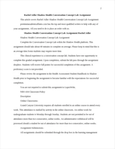 Rachel Adler Shadow Health Conversation Concept Lab Assignment – page 2