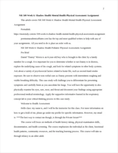NR 509 Week 6: Shadow Health Mental Health Physical Assessment Assignment – page 2