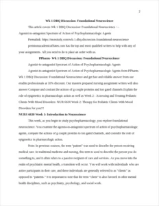 Wk 1 DBQ Discussion: Foundational Neuroscience – page 2