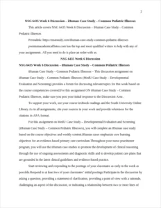 iHuman Case Study – Common Pediatric Illnesses – page 2