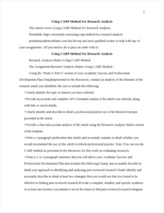 Using CARP Method For Research Analysis – page 2