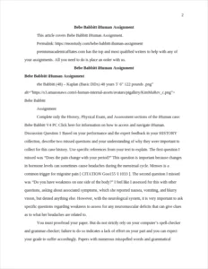 Bebe Babbitt iHuman Assignment – page 2