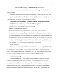 Outbreak at Watersedge: A Public Health Discovery Game – page 2