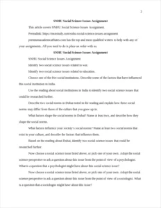 SNHU Social Science Issues Assignment – page 2