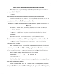 Digital Clinical Experience: Comprehensive Physical Assessment – page 2