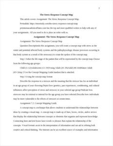 The Stress Response Concept Map – page 2