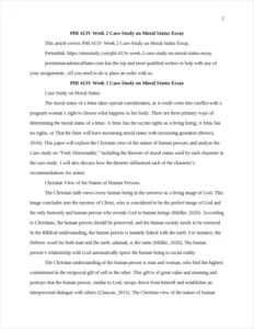 PHI 413V Week 2 Case-Study on Moral Status Essay – page 2
