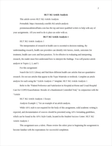 HLT 362 Article Analysis – page 2