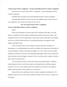 Servant Leadership in Diverse Contexts Assignment – page 2