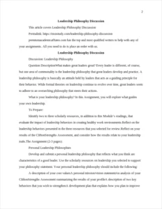Leadership Philosophy Discussion – page 2