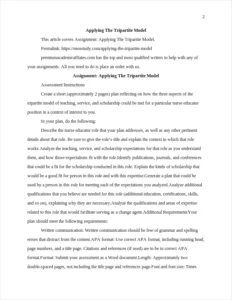 Applying The Tripartite Model – page 2