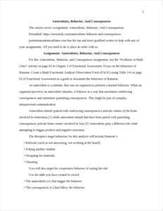 Antecedents – page 2