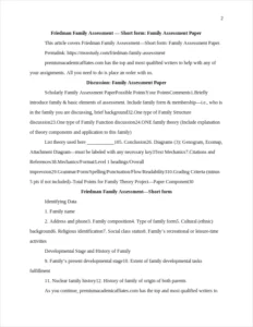 Friedman Family Assessment – page 2