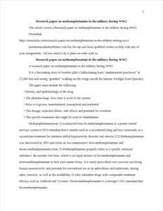 research paper on methamphetamine in the military during WW2 – page 2