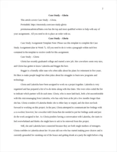 Case Study – Gloria – page 2