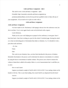 Acids and Bases Assignment – page 2
