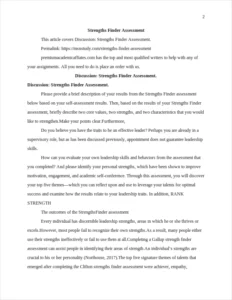 Strengths Finder Assessment – page 2