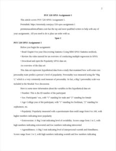 PSY 520 SPSS Assignment 1 – page 2