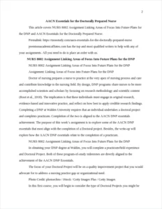 AACN Essentials for the Doctorally Prepared Nurse – page 2