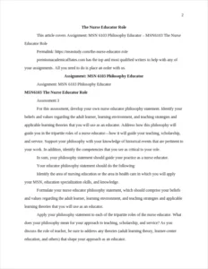 The Nurse Educator Role – page 2
