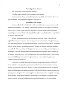 Psychology Essay-Memory – page 2