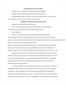 Leadership Styles and Personality – page 2