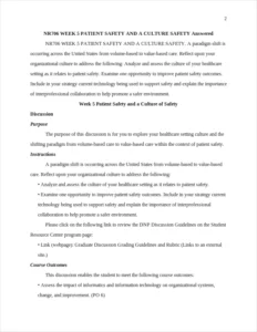 NR706 WEEK 5 PATIENT SAFETY AND A CULTURE SAFETY – page 2