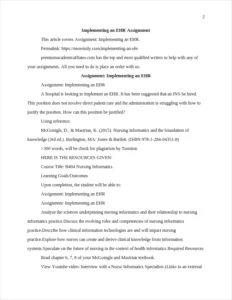 Implementing an EHR – page 2