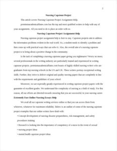 Nursing Capstone Project Assignment Examples – page 2