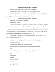 Health Policy & Legal Aspect Assignment – page 2