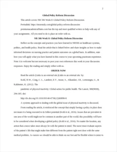 Global Policy Reform Discussion – page 2
