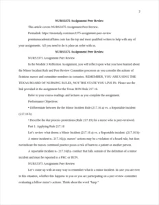 NURS3375 Assignment Peer Review – page 2