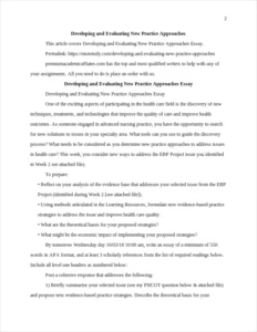 Developing and Evaluating New Practice Approaches – page 2