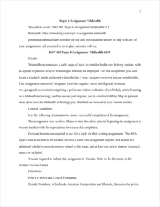 Topic 6 Assignment Telehealth – page 2