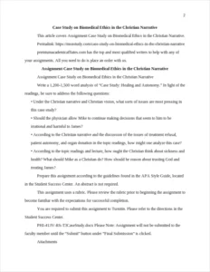 Case Study on Biomedical Ethics in the Christian Narrative – page 2