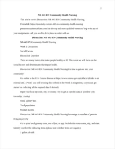 NR 443 RN Community Health Nursing – page 2
