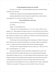 Nursing Management During Labor and Birth – page 2