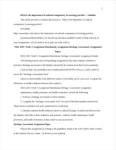 What is the importance of cultural competency in nursing practice? – page 2