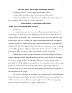 Nurse/Patient Empowerment in Practice – page 2