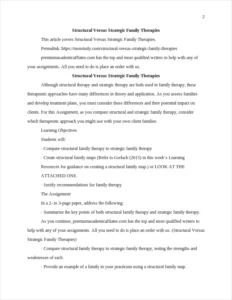 Structural Versus Strategic Family Therapies – page 2