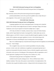 NRSE 6050 Professional Nursing and State-Level Regulations – page 2