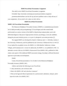 MMPI PowerPoint Presentation – page 2