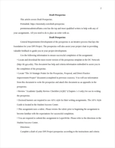 Draft Prospectus – page 2