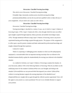 Classified Nursing knowledge – page 2