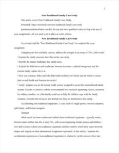 Non-Traditional Family Case Study – page 2