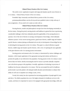 Clinical Theory Practice of the 21st Century – page 2