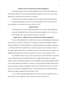 Difference between Clinical and Statistical Significance – page 2