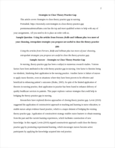 Strategies to Close Theory Practice Gap – page 2