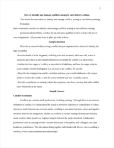 How to identify and manage conflicts arising in care delivery settings – page 2