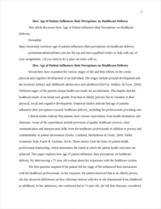 How Age of Patient Influences their Perceptions on Healthcare Delivery – page 2